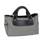 CELINE Triomphe Hand Bag Canvas Navy  81135