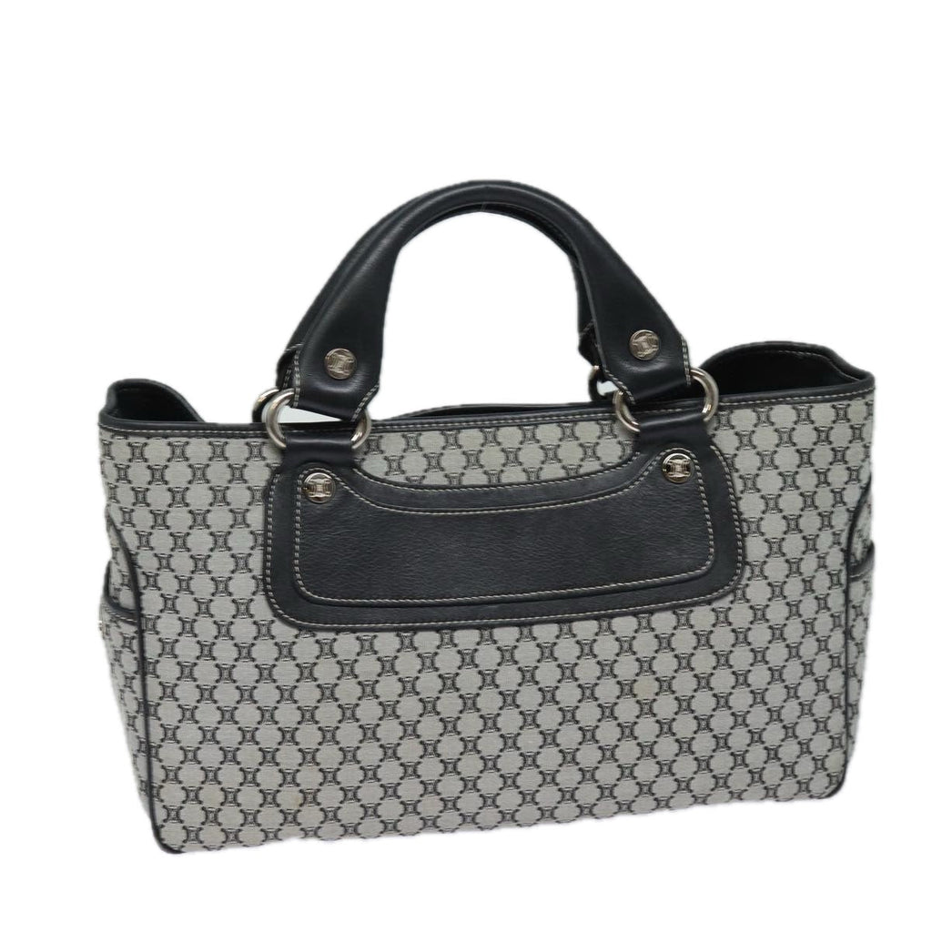 CELINE Triomphe Hand Bag Canvas Navy  81135