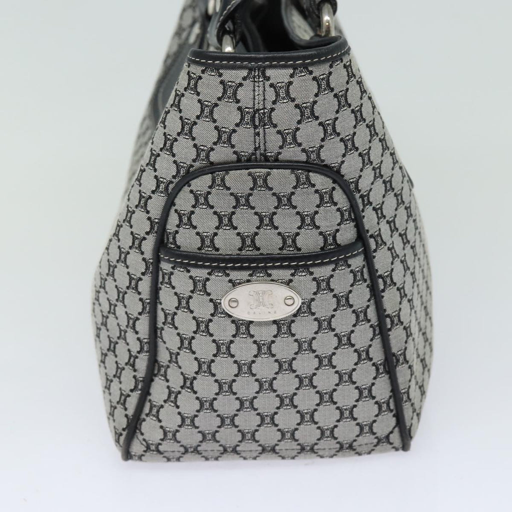 CELINE Triomphe Hand Bag Canvas Navy  81135