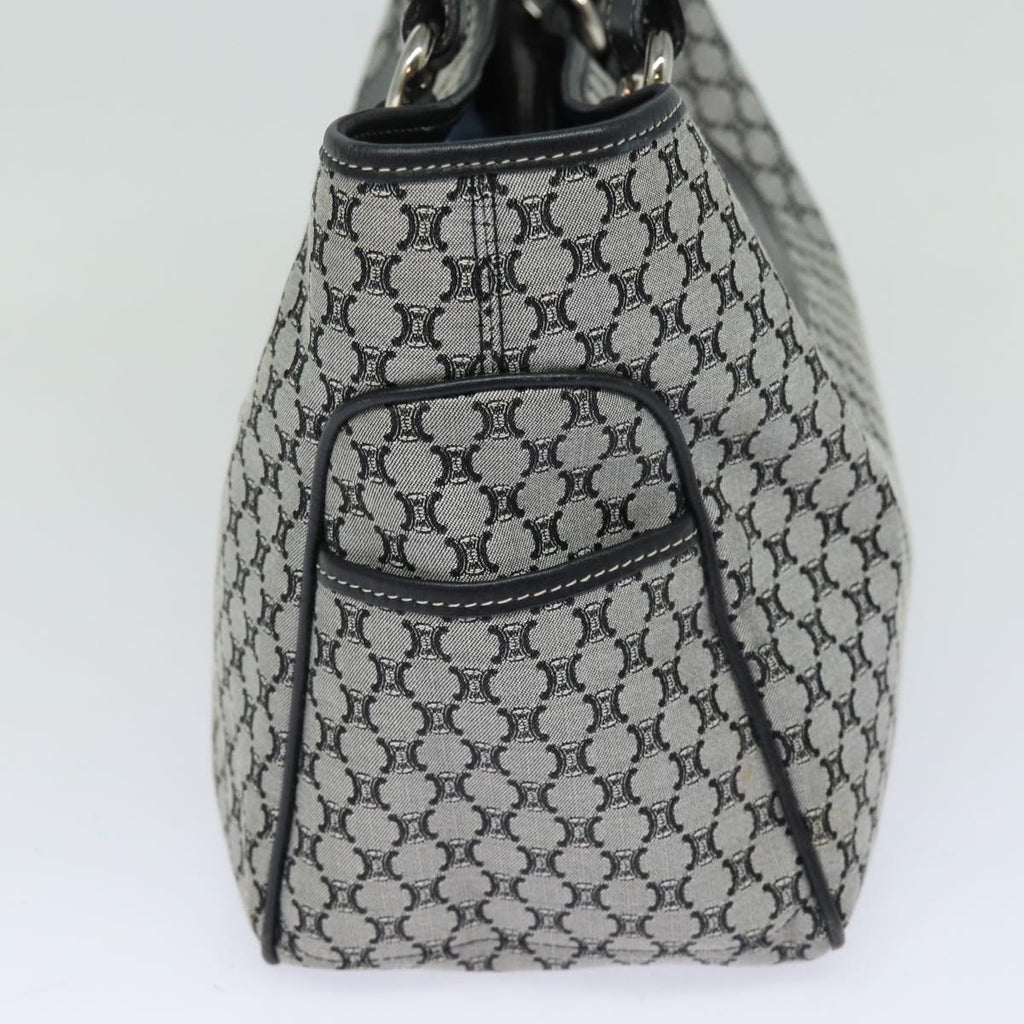 CELINE Triomphe Hand Bag Canvas Navy  81135