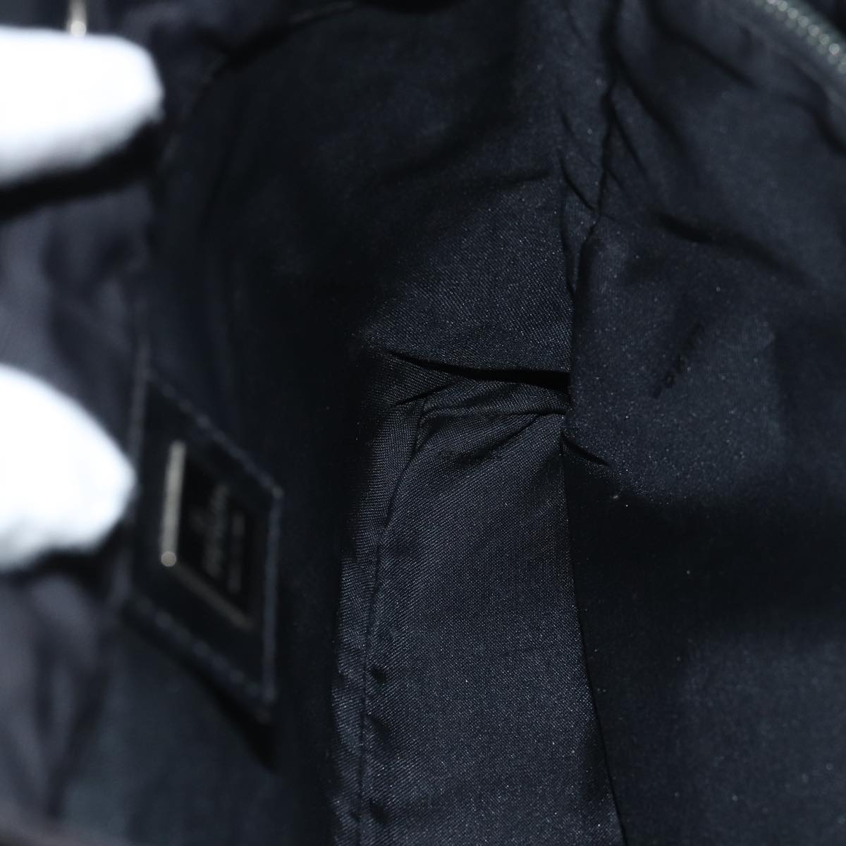 FENDI Zucca Canvas Hand Bag Black81139