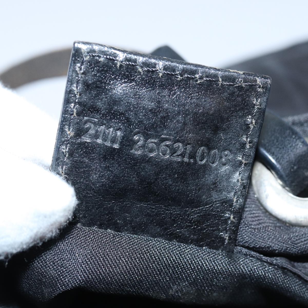 FENDI Zucca Canvas Hand Bag Black81139