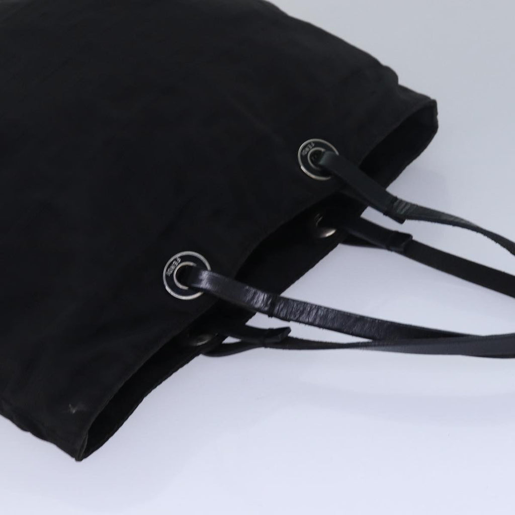 FENDI Zucca Canvas Hand Bag Black81139