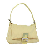 FENDI Mamma Baguette Shoulder Bag Nylon Yellow81189