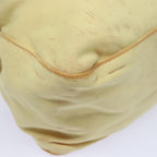 FENDI Mamma Baguette Shoulder Bag Nylon Yellow81189