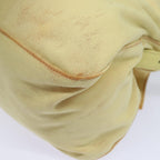 FENDI Mamma Baguette Shoulder Bag Nylon Yellow81189