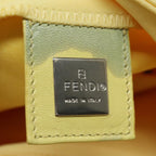 FENDI Mamma Baguette Shoulder Bag Nylon Yellow81189