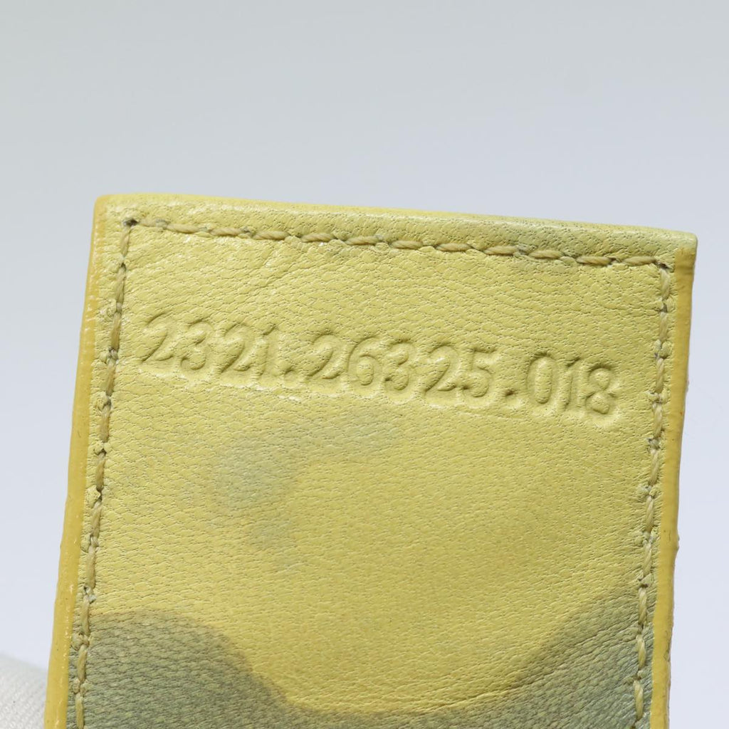 FENDI Mamma Baguette Shoulder Bag Nylon Yellow81189