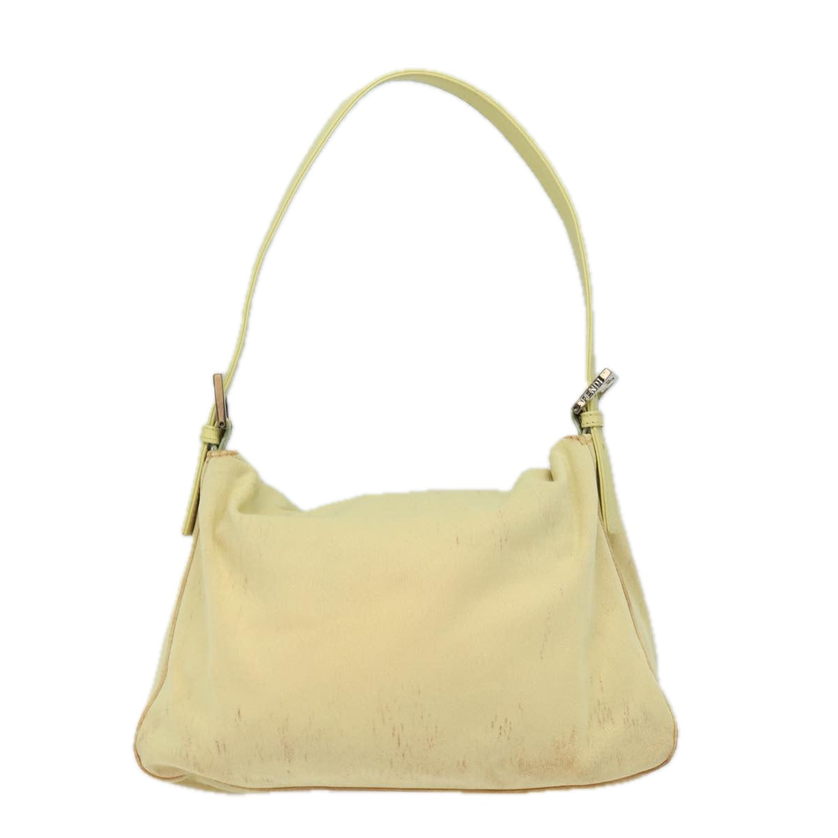 FENDI Mamma Baguette Shoulder Bag Nylon Yellow81189