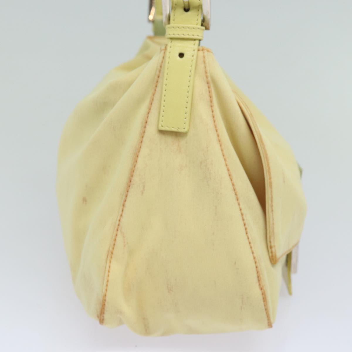 FENDI Mamma Baguette Shoulder Bag Nylon Yellow81189