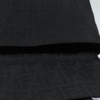 FENDI Zucca Canvas Mamma Baguette Shoulder Bag Black81190