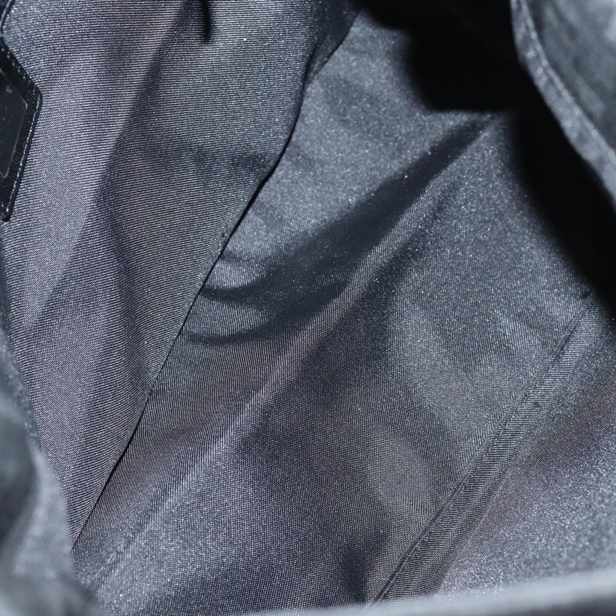 FENDI Zucca Canvas Mamma Baguette Shoulder Bag Black81190