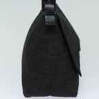 FENDI Zucca Canvas Mamma Baguette Shoulder Bag Black81190