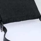 FENDI Zucca Canvas Mamma Baguette Shoulder Bag Black81190