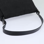 FENDI Zucca Canvas Mamma Baguette Shoulder Bag Black81190