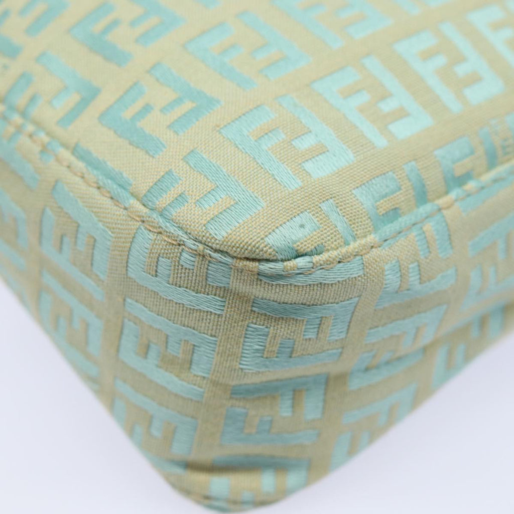 FENDI Zucchino Canvas Hand Bag Light Blue81191