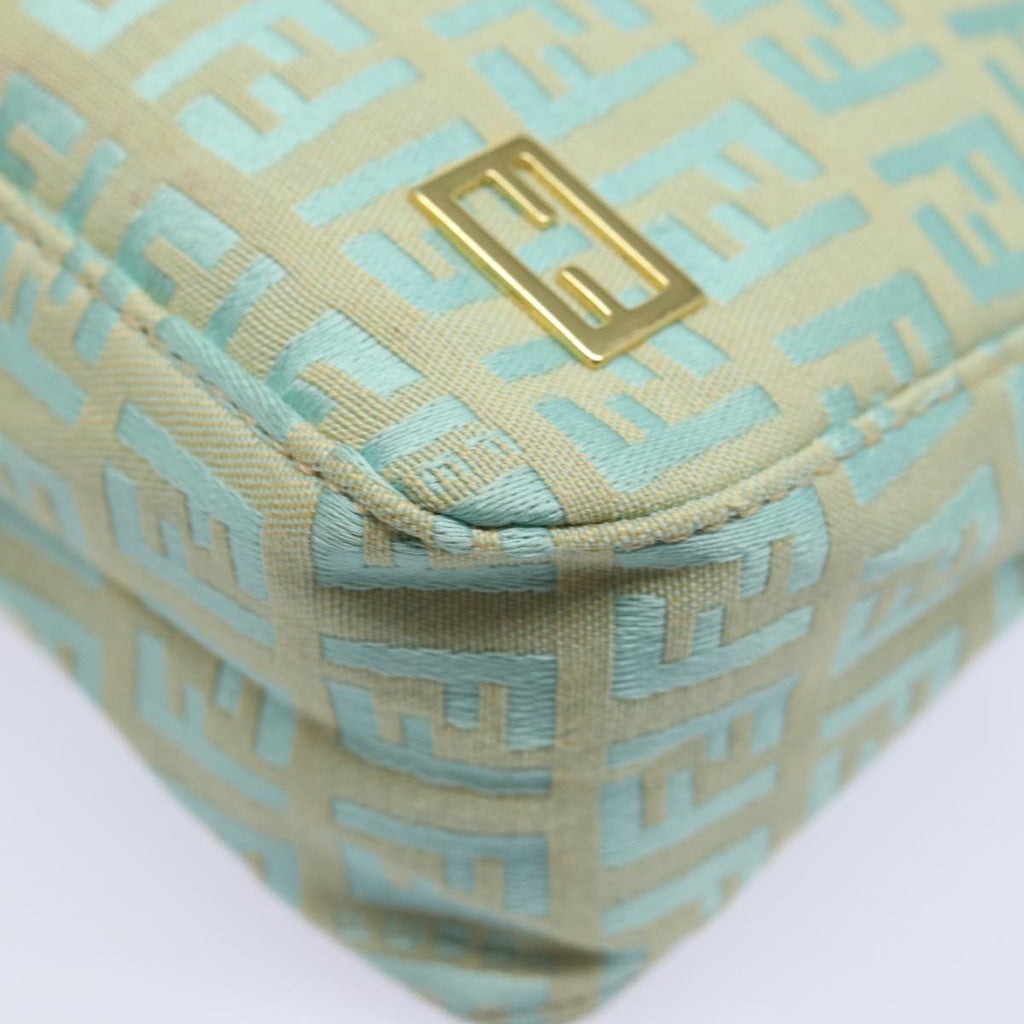 FENDI Zucchino Canvas Hand Bag Light Blue81191