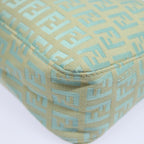 FENDI Zucchino Canvas Hand Bag Light Blue81191