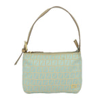 FENDI Zucchino Canvas Hand Bag Light Blue81191