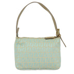 FENDI Zucchino Canvas Hand Bag Light Blue81191
