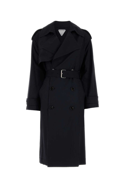 BOTTEGA VENETA Wool Belted Trench Jacket for Women
