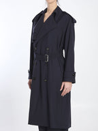 BOTTEGA VENETA Wool Belted Trench Jacket for Women