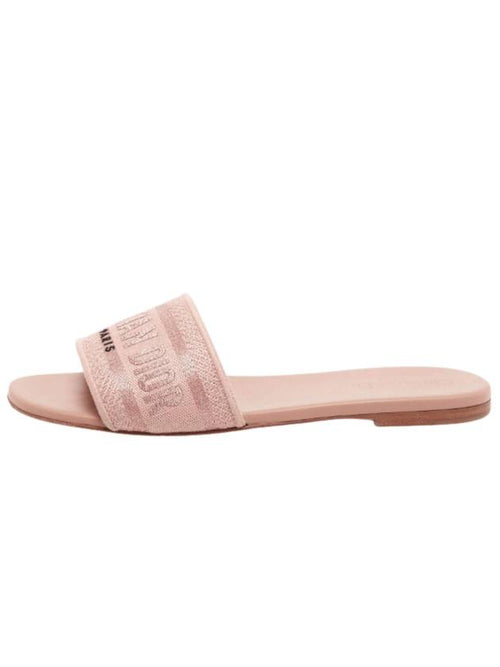 Dway Calfskin Slippers Nude Dior