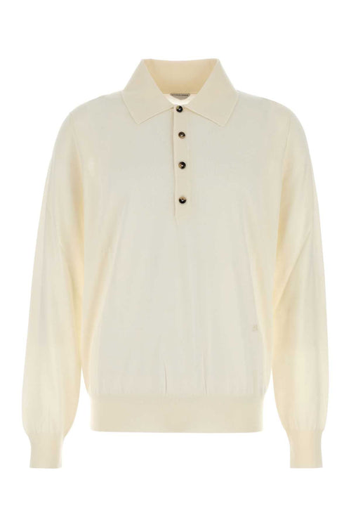 BOTTEGA VENETA Cashmere Long Sleeve Polo Shirt
