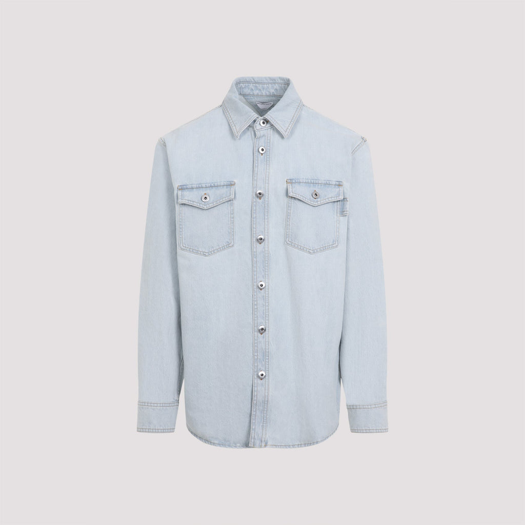 BOTTEGA VENETA Classic Denim Shirt for Men - Spring/Summer 2025