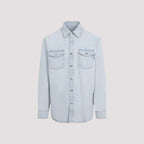 BOTTEGA VENETA Classic Denim Shirt for Men - Spring/Summer 2025