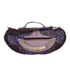 FENDI Zucca Canvas Shoulder Bag Purple81351