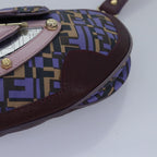 FENDI Zucca Canvas Shoulder Bag Purple81351