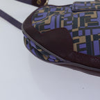 FENDI Zucca Canvas Shoulder Bag Purple81351