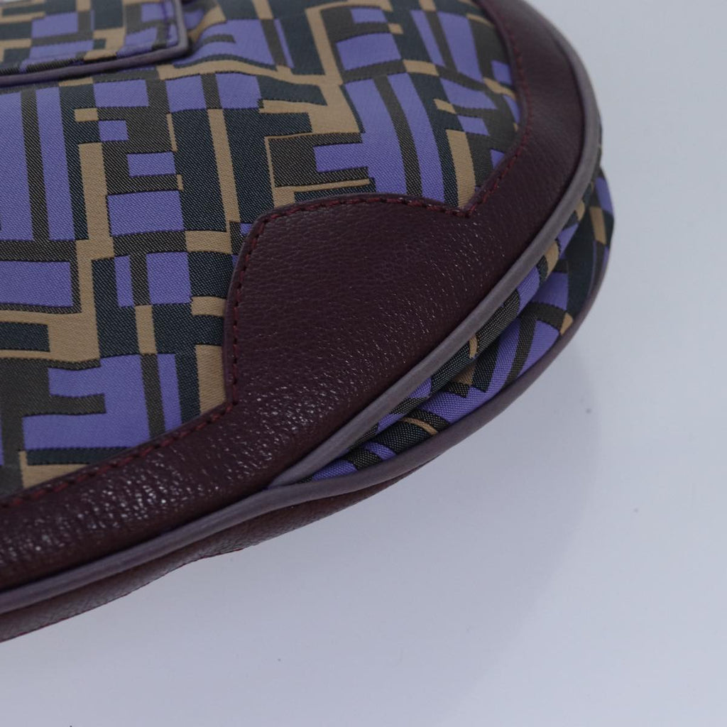 FENDI Zucca Canvas Shoulder Bag Purple81351