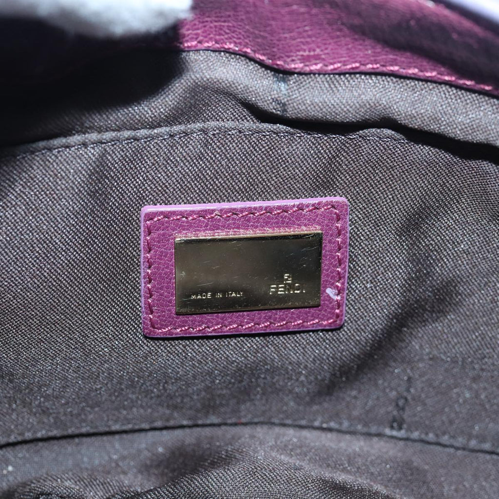 FENDI Zucca Canvas Shoulder Bag Purple81351