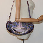 FENDI Zucca Canvas Shoulder Bag Purple81351
