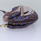 FENDI Zucca Canvas Shoulder Bag Purple81351