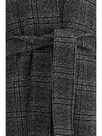 Balenciaga Women Check Long Coat