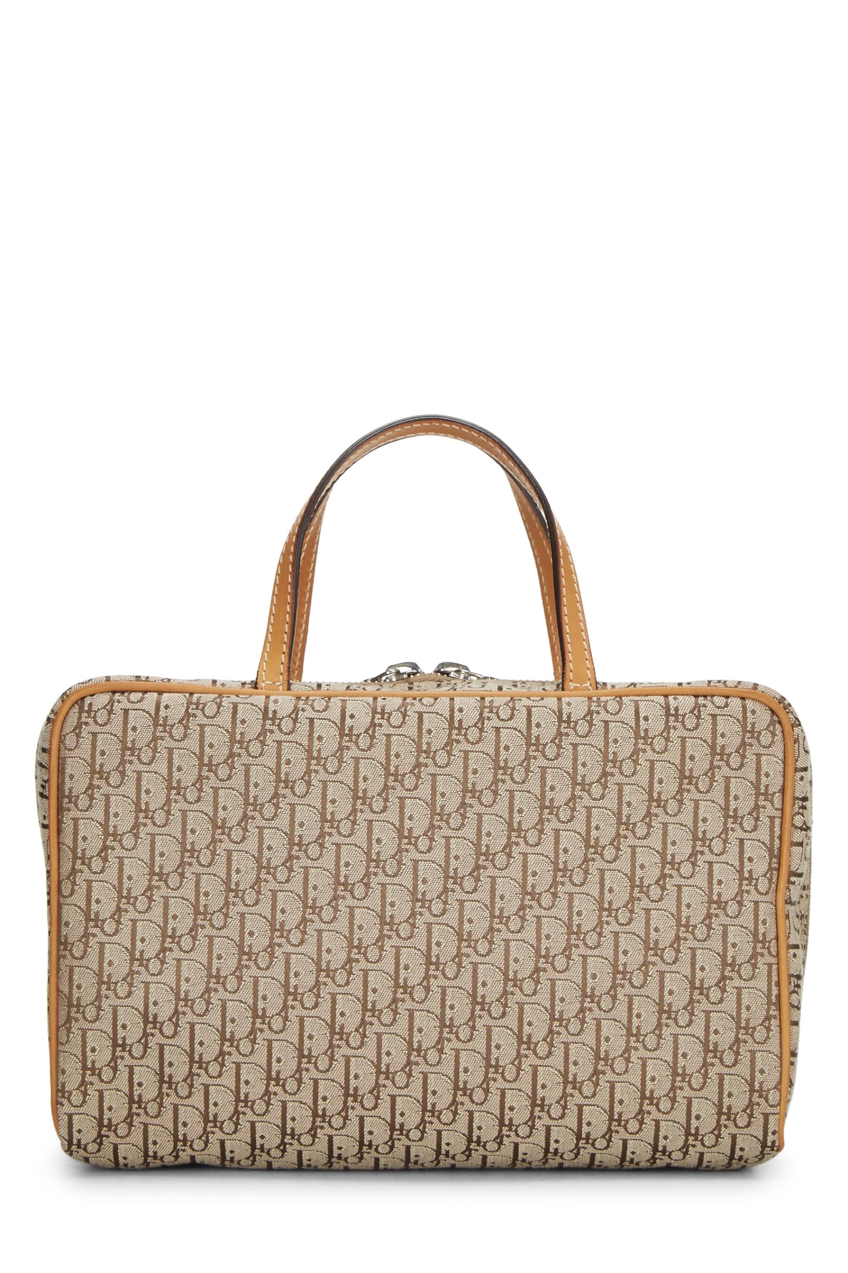 Dior,  Beige Trotter Canvas Handbag Small, Beige