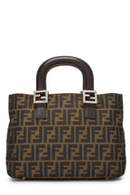 Fendi,  Brown Zucca Canvas Handbag Small, Brown