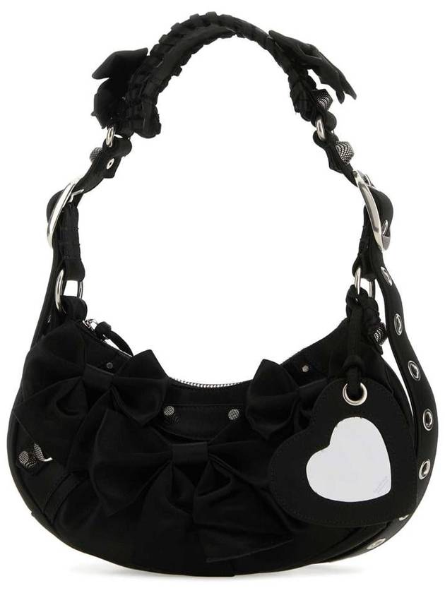 Balenciaga Le Cargol Fabric Shoulder Bag Black