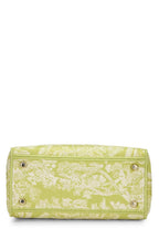 Dior,  Green Embroidered Canvas Lady D-Lite Medium, Green