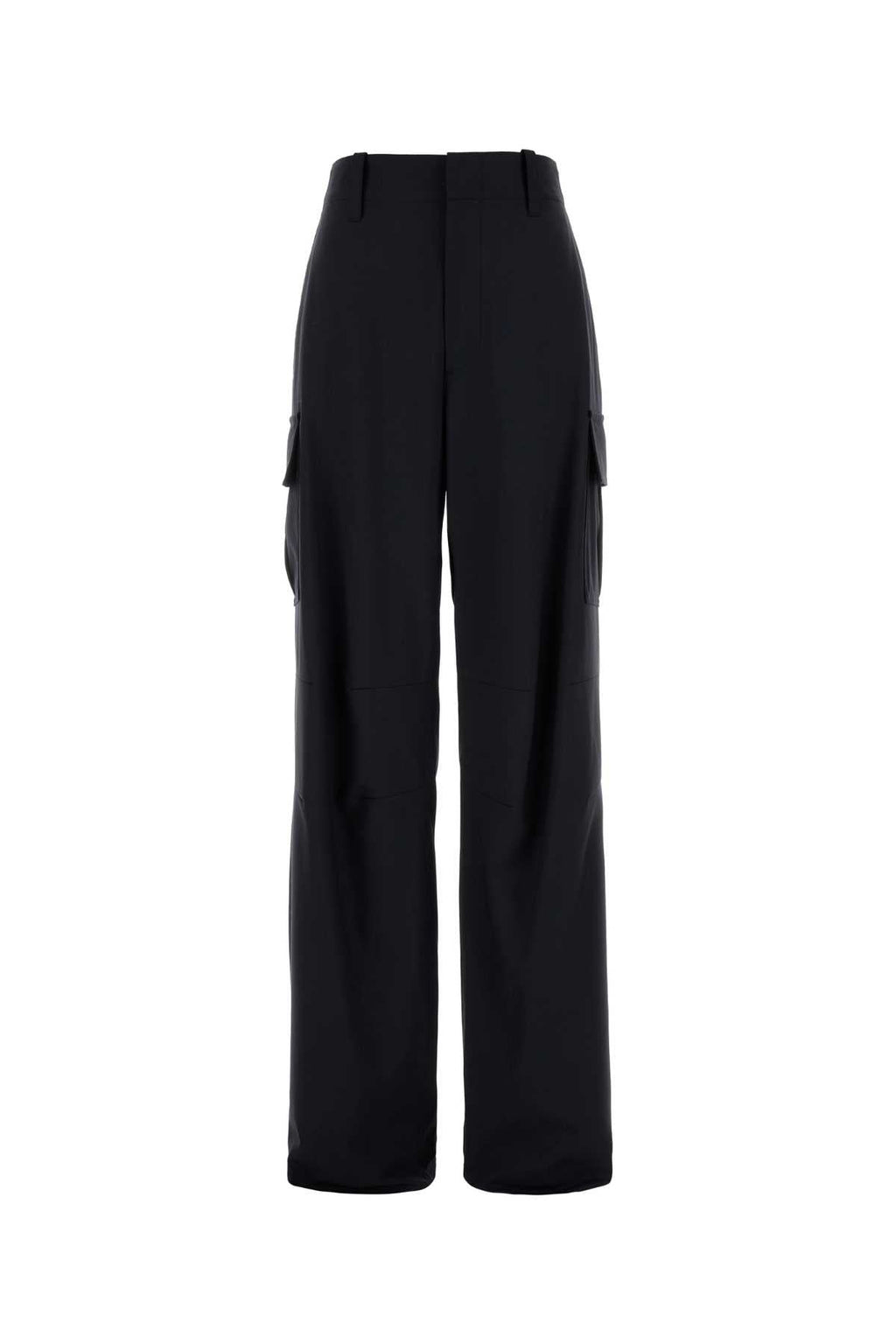 BOTTEGA VENETA Wide Wool Cargo Pants for Women