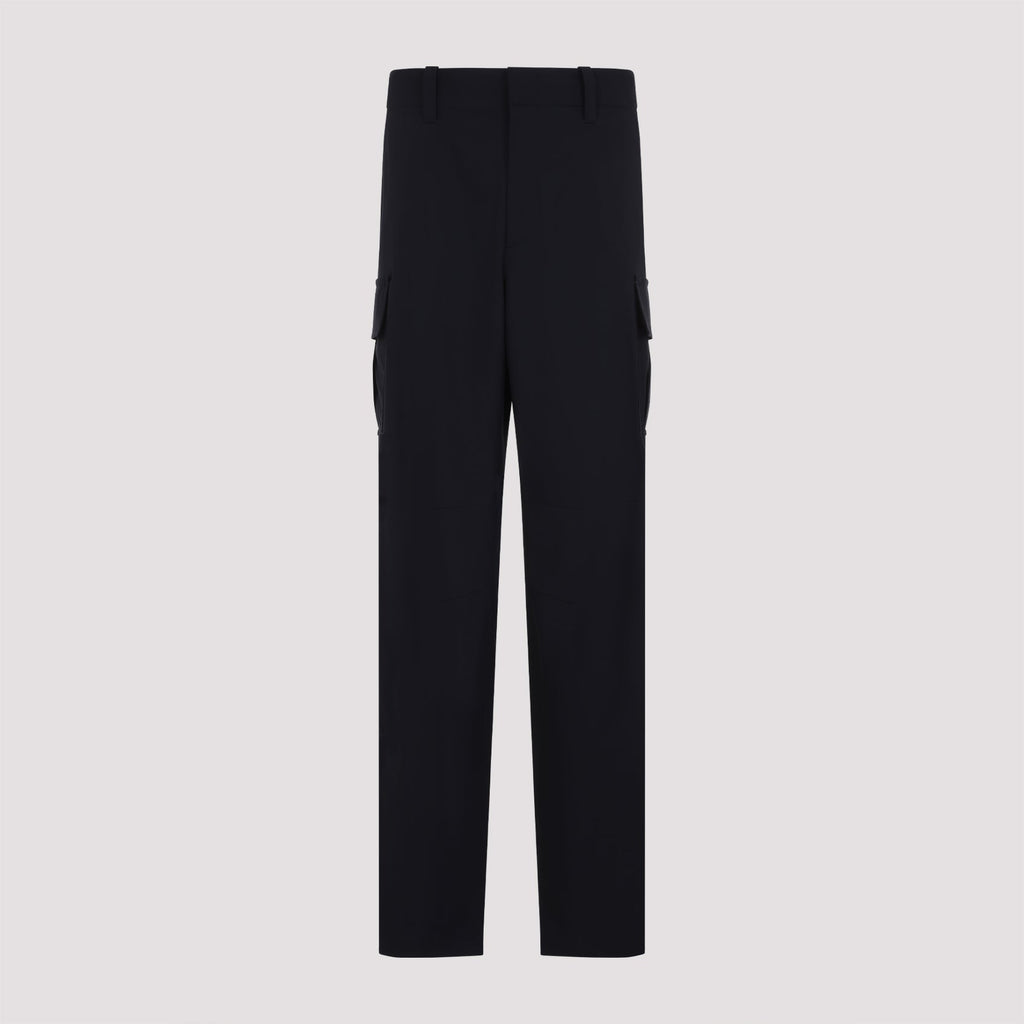 BOTTEGA VENETA Wide Wool Cargo Pants for Women