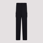 BOTTEGA VENETA Wide Wool Cargo Pants for Women