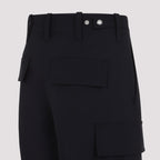BOTTEGA VENETA Wide Wool Cargo Pants for Women