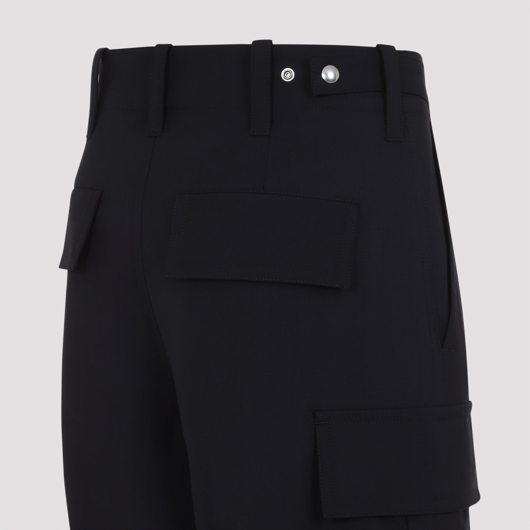 BOTTEGA VENETA Wide Wool Cargo Pants for Women