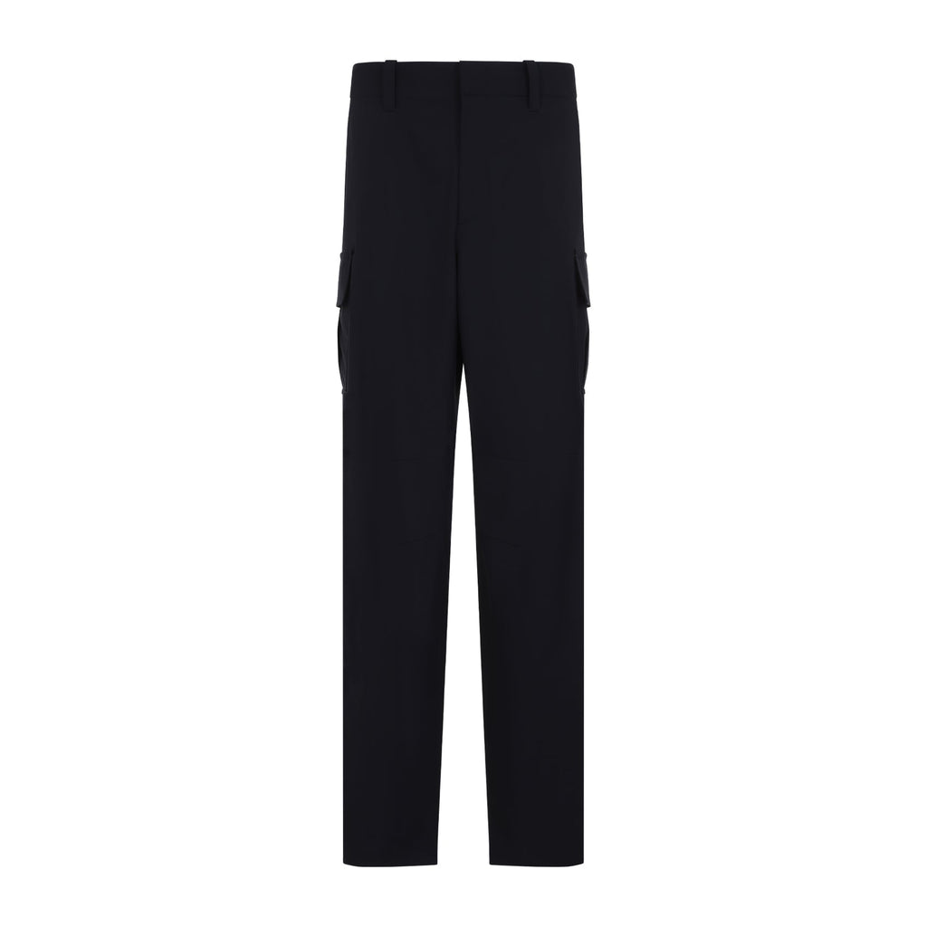 BOTTEGA VENETA Wide Wool Cargo Pants for Women