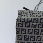 FENDI Zucchino Canvas Mamma Baguette Hand Bag Navy81442