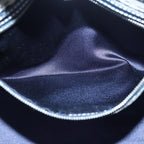 FENDI Zucchino Canvas Mamma Baguette Hand Bag Navy81442